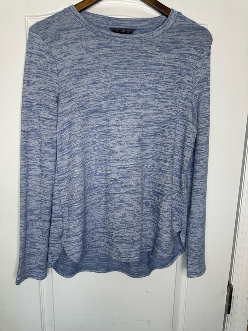 Banana Republic Light Blue Marled Knit Top
